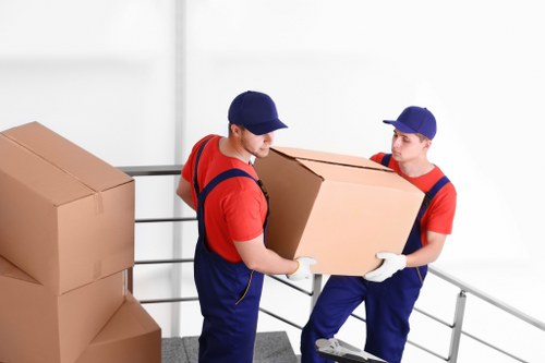 Professional unpacking in a Glasgow flat