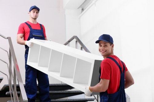 Moving team handling a flat removal in Glasgow