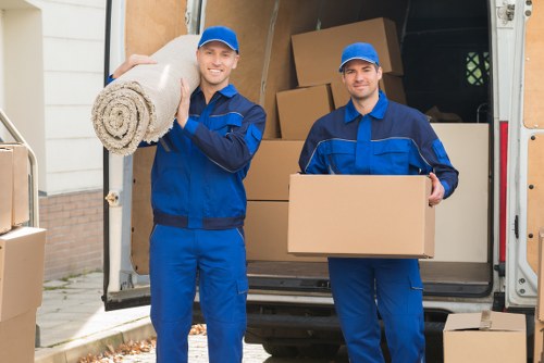 Fragile household items prepared for transport in Glasgow