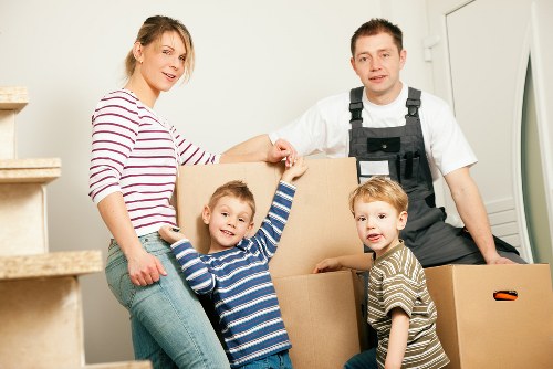 Glasgow moving van ready for house and flat removals