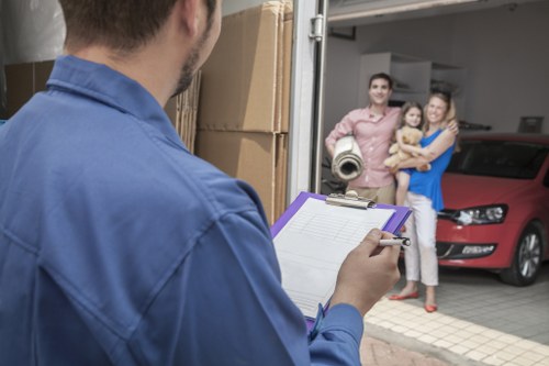 Local movers loading items for a Glasgow relocation
