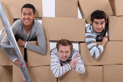 A removal van ready for a move in Glasgow