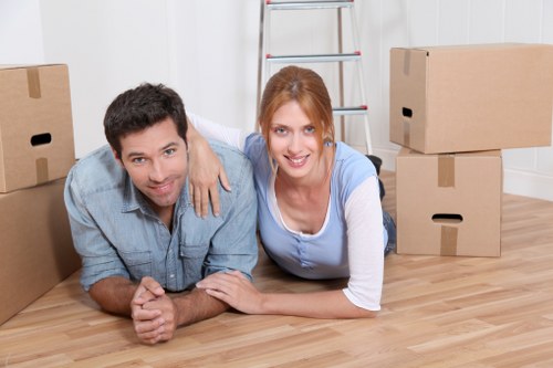 Office removal planning and careful loading for relocation