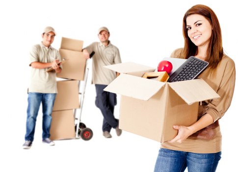 Furniture and boxes being prepared for removal in Glasgow