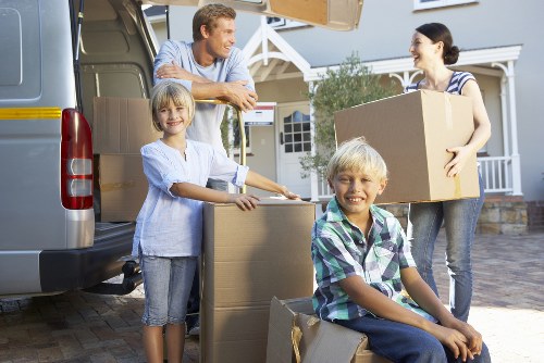 Local removal van for a Glasgow office relocation